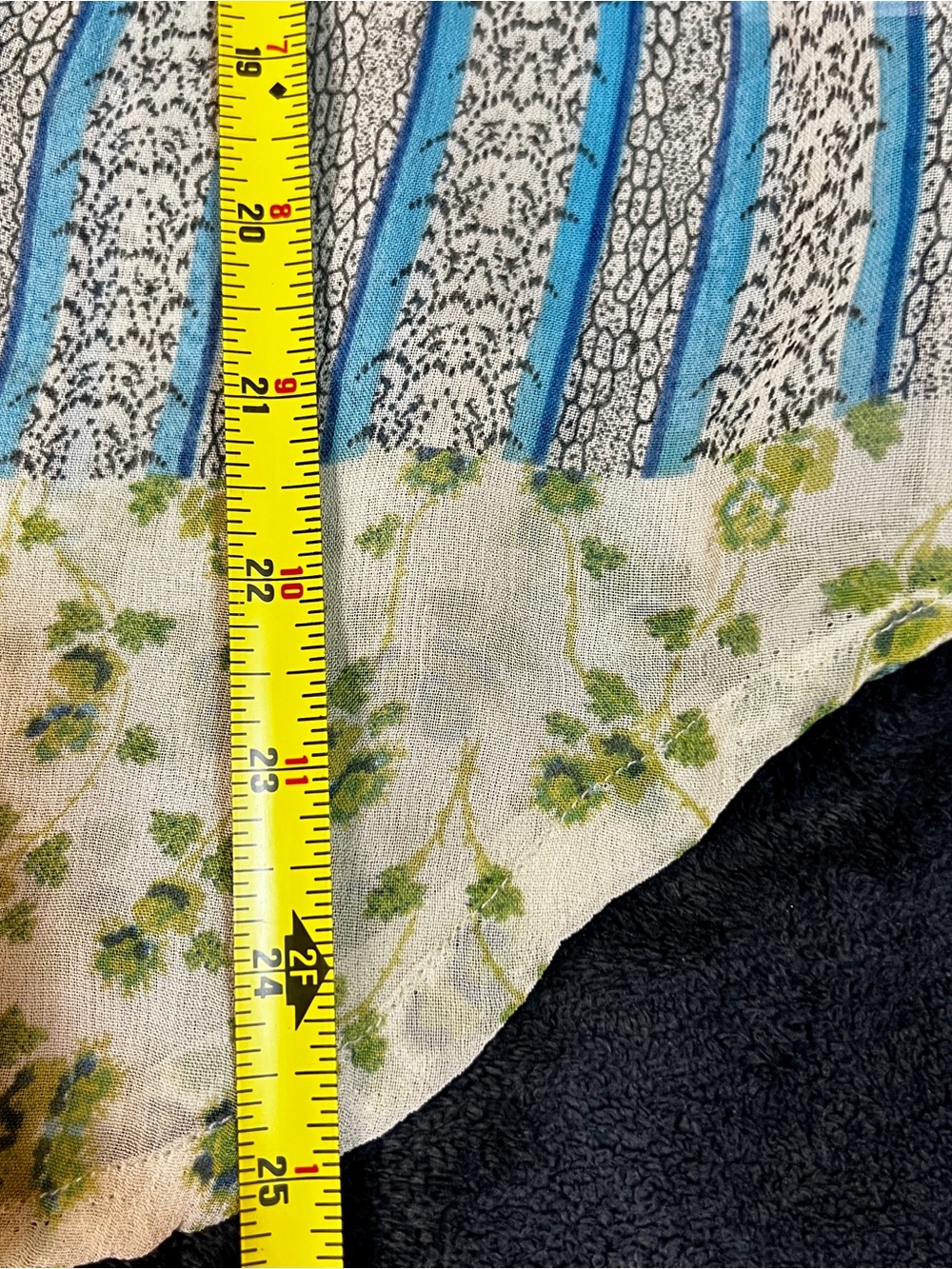 Patrons Of Peace Wms Sheer Floral Chiffon Long Sleeve Boho Peasant Top XS - Picture 10 of 13